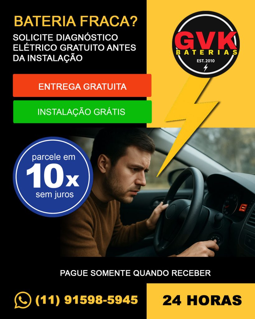 Bateria fraca? Você sabe os sinais?Peça um diagnostico gratuito antes de nstalar uma nova bateria.