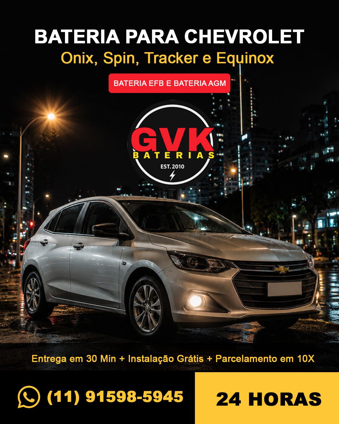 Bateria para Chevrolet em SP