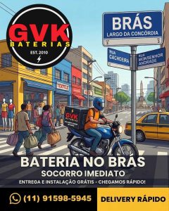 Bateria no Brás: Onde Comprar com Entrega Rápida, Instalação Grátis e Parcelamento em 10x